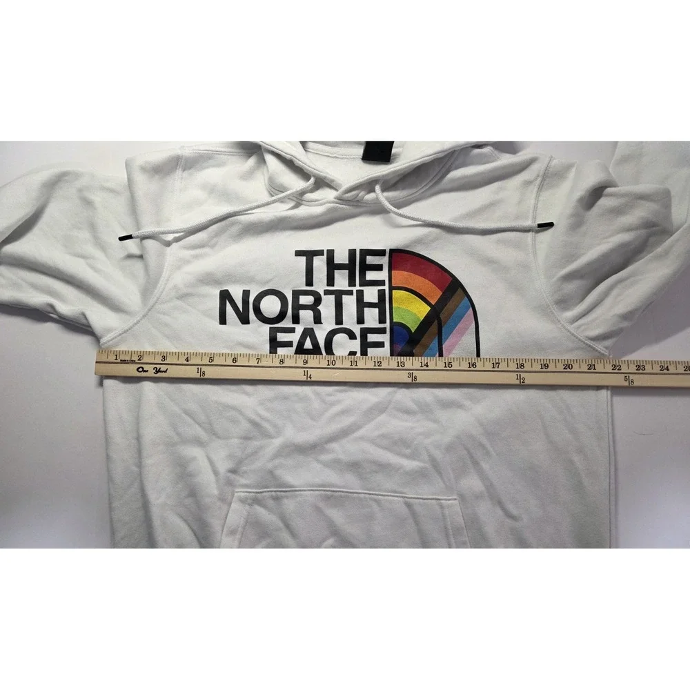The North Face Mens Size M White Long Sleeve Pullover Hoodie‎